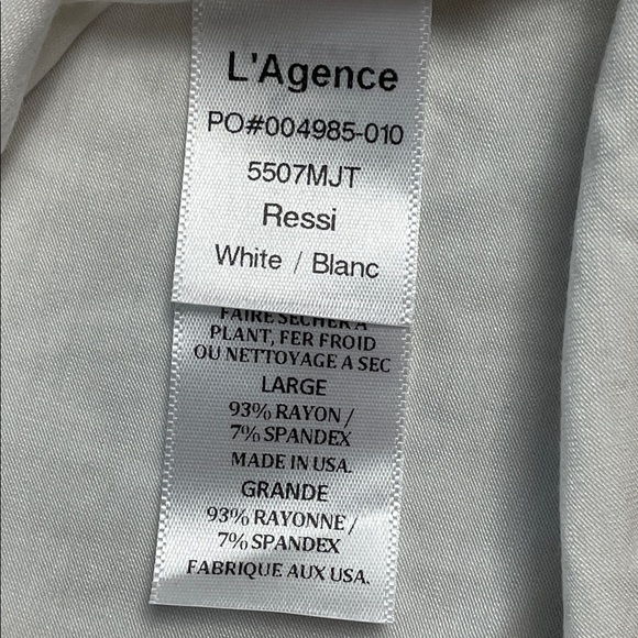 NWT L’Agence Ressi Crewneck T Shirt Tee Blanc White
Sz L - Picture 8 of 10